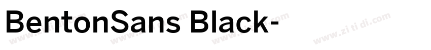 BentonSans Black字体转换